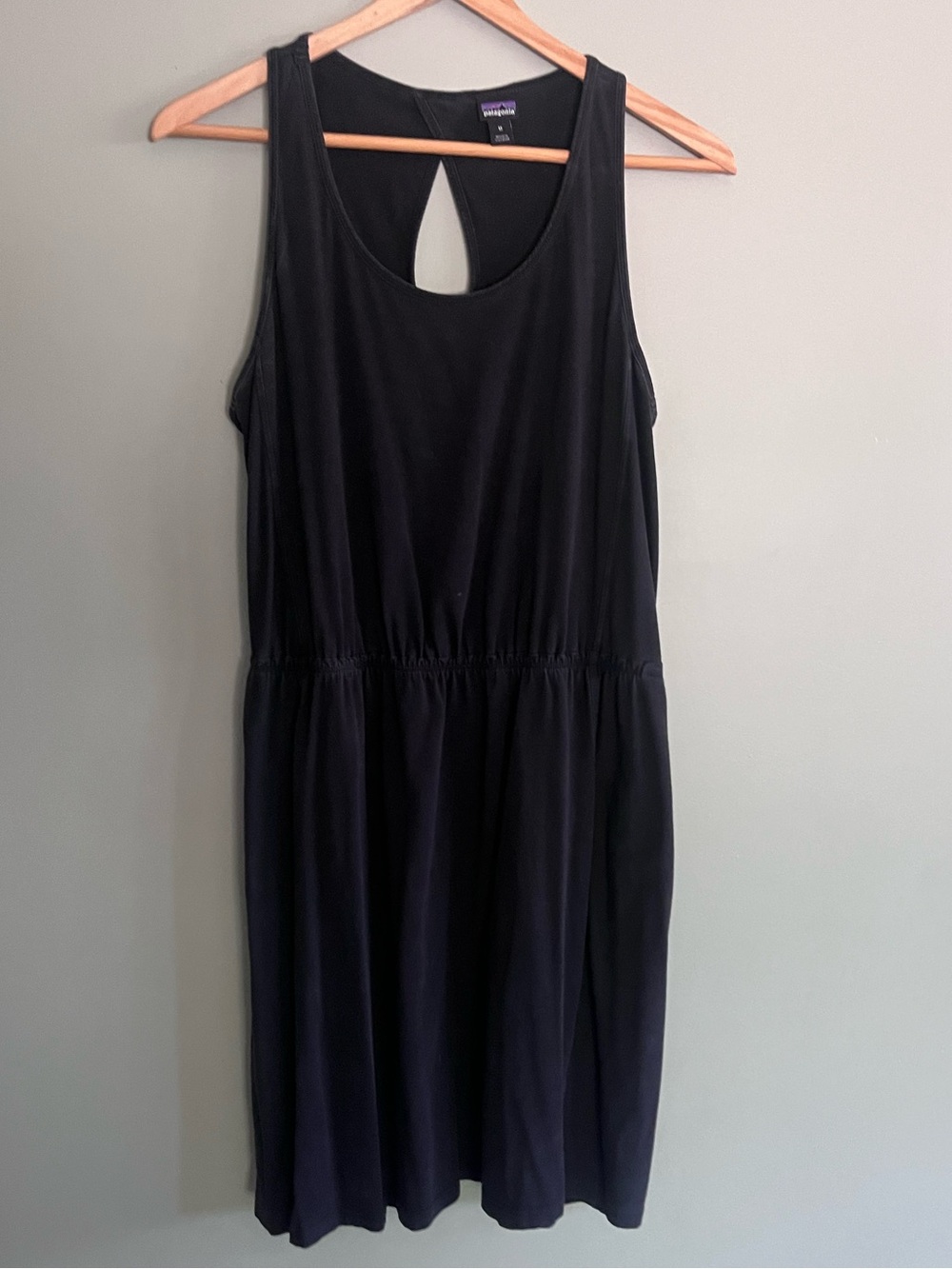 Patagonia black jersey dress